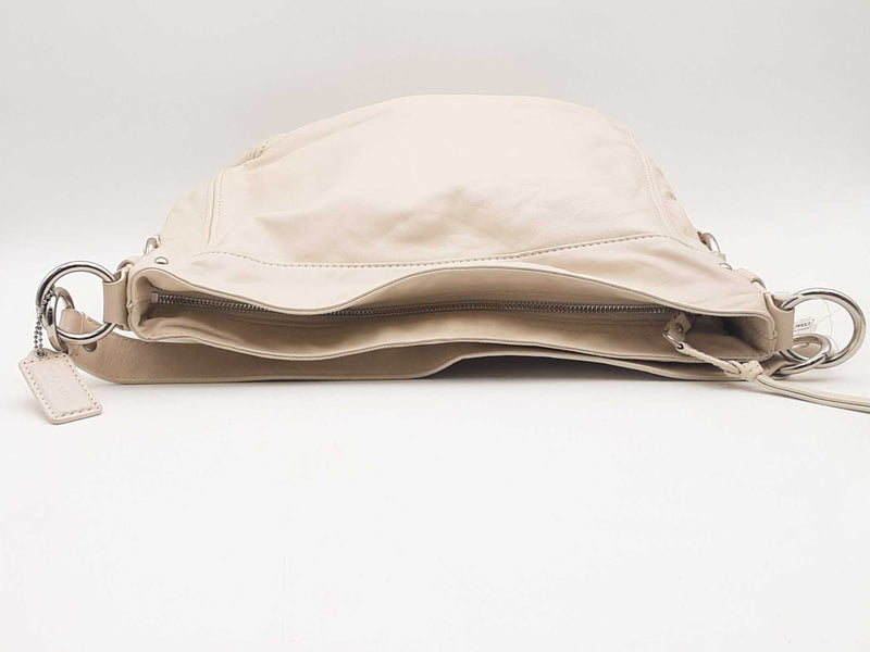 Coach Zoe Hobo White Handbag Aa0725ixsa
