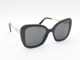 Prada Butterfly-shaped Black & Gold-tone Sunglasses Fw0125ixdu