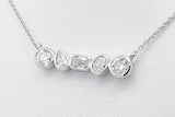 1.05cttw Lab Grown Diamond Pendant Necklace In 14k White Gold 3.09g Eb0826irxsa