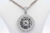 2.8cttw Diamond Pendant Necklace 14k White Gold 27.6 Grams 17 Inch Eb0326oxrxdu