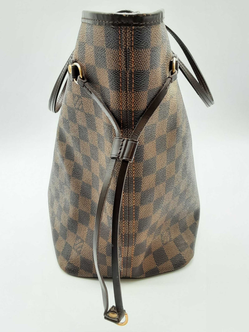 Louis Vuitton Neverfull Brown Damier Ebene Coated Canvas Tote Bag Do1224wrzde