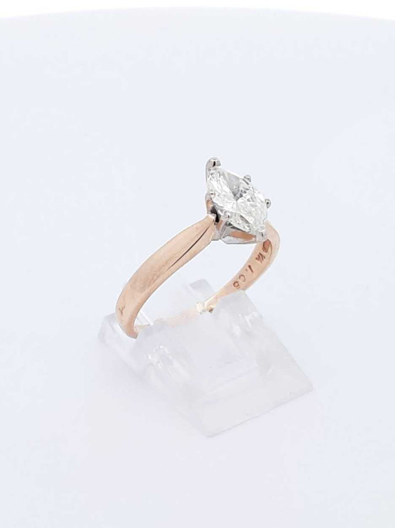 1.05 Ctw Diamond & 14k Yellow Gold Solitaire Ring 2.8 Gram Size 7.5 Fw0925orzxdu