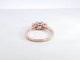 1.14 Cttw Diamond 14k Rose Gold Three-stone Ring W/cert 3.2g Sz 6.5 Fw0226lpxzdu