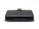 Fendi Baguette Card Holder Wallet In Black Nappa Leather Fw1025loxdu