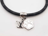 Louis Vuitton Paw Bracelet In Monogram Eclipse Coated Canvas 8 Inch Fw0126lxzdu