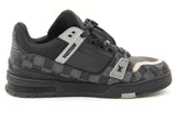 Louis Vuitton Trainer Sneaker Damier Black Size 9 Aa0826ozxsa