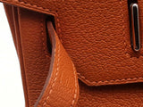 Hermes Birkin 32 Hac Dark Orange Leather Eb1025cxxzsa