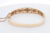 1.14cttw 10k Yellow Gold Diamond Hinged Bangle Bracelet 18.7 Grams Eb0626lwxzdu