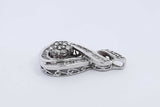 0.65ctw Diamond Pendant In 10k White Gold 3.5 Grams Eb0725sxdu