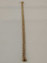 Cuban Link Bracelet Yellow Gold 10k 10.96 Grams 10 Inch Vc0626pzxmia