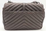 Yves Saint Laurent Quilted Chevron Sheepskin College Top Handle Bag Eb0526eixsa