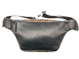 Fendi Vitello Zucca Ff Maya Brown Embossed Leather Belt Bag Do0525exzde