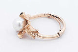 Pearl Ring In 14k Yellow Gold 3.8 Grams Size 5 Eb0924lxzsa