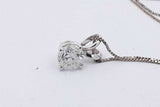 0.30ctw Diamond Pendant Necklace In 14k White Gold 1.2 Grams 19 Inch Eb0626lorsa