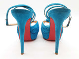 Christian Louboutin Greissimo Teal Blue Suede Pump Heels Size Eu 40.5 Do0826crde