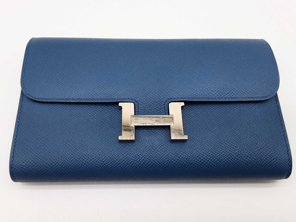Hermes Constance To Go Blue Epsom Palladium Hardware Crossbody Bag Do0625oxzxde