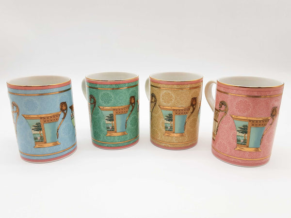 Gucci Greek Mythology Multicolor Porcelain Cups 4 Set Do0725lwrde
