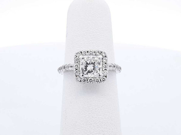 *****2.01 Cttw Diamond & 14k White Gold Halo Ring 2.8 Grams Size 5 Fw0124lrxzdu