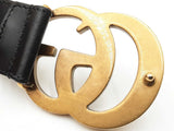Gucci Gg Marmont 40mm Wide Black Leather Belt Size 100|40 Fw0426lrzdu