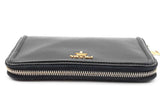 Prada Zip Around Black Wallet Eb1224lrxdu