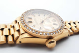 Rolex 18k 26mm 6 In 6917 Datejust Automatic Watch No Box Lh0824ixzxde