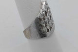 0.54cttw Diamond Shield Ring In 14k White Gold 7.3 Grams Size 7.25 Eb0926pxzsa