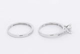 0.43cttw Diamond Wedding Set In 10k White Gold 3 Grams Size 7 Eb0226oorsa