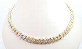 Gold Plated Sterling Silver Cuban Link Chain 78.71 Grams, 23.5 Inch Hs0224lepsa