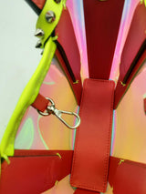 Christian Louboutin Cabata N/s Mini Neon Yellow Top Handle Bag Eb1224wxzsa