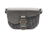 Christian Dior Saddle Messenger Bag In Oblique Jacquard & Leather Fw1025lpzxdu
