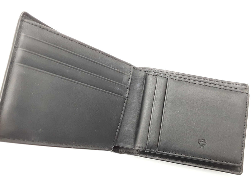 Mcm Black Visetos Coated Canvas Bifold Wallet Do0925ixde