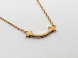 Tiffany & Co. T Smile 18k Yellow Gold 2.3g Chain 18 In Do0125wrxde