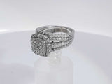 1.06 Cttw Diamond 10k White Gold Ring 6.3 Grams Size 6.5 Aa0725wrzsa