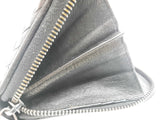 Bottega Veneta Intrecciato Black Green Leather Zippy Wallet Do0525cxde