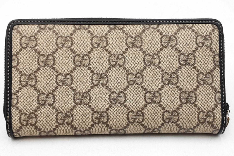 Gucci Gg Emblem Zip Around Wallet Eb1225orxdu