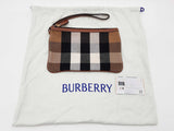 Burberry Peyton Brown House Check Canvas Zipper Wristlet Pouch Do0726lorde