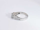 1.35 Cttw Diamond 14k White Gold Anniversary Ring 4.9 Grams Size 7 Aa0625cxzsa