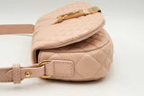 Versace Pink Quilted Leather Greca Goddess Shoulder Bag Eb0125rxzsa