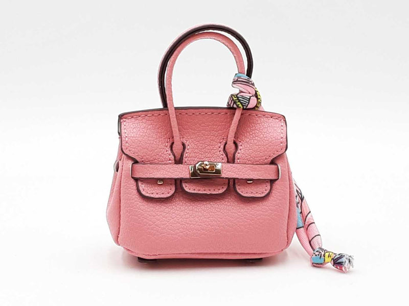 Mini Exquisite Bag Charm In Pink Fw0825idu