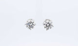 14k White Gold Lab Grown Double Stud Diamond Earrings Ebwrxzdu 144030003172