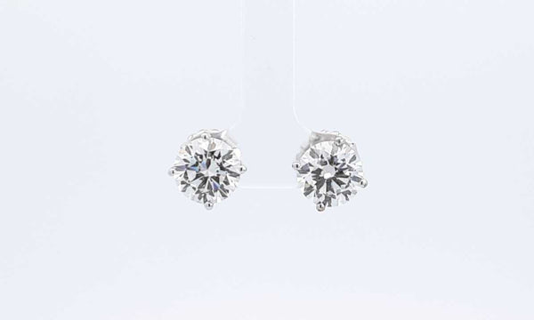 6.03 Cttw Lab Grown Diamond & 14k White Gold Stud Earrings 3.6 Gram Fw1123wrxzdu