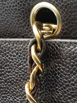 Chanel Triple Coco Mark Shoulder Bag In Brown Caviar Leather Fw0426llzxdu