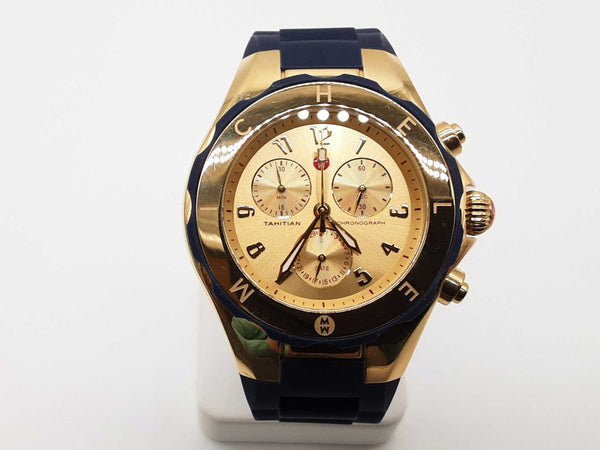 Michele Mww12f00040 40 Tahitian Jelly Bean Chronograph Quartz Watch Do1025lorde