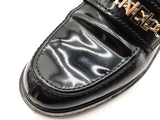 Chanel G37430 Black Patent Leather Loafers Size Eu 40 Do0225wxzde