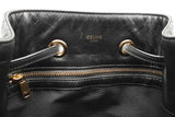 Celine Quilted Black Leather C Charm Backpack Eb0526wxzsa