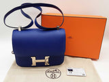 Hermes Constance 24 Bleu Electrique Blue Epsom Palladium Shoulder Bag Do0312lxzxzde