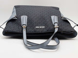 Michael Kors Canvas Signature Tote Blue Aa0526wzsa