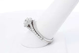 1.27ctw Diamond Wedding Set In 14k White Gold 5.7 Grams Size 8.5 Eb1125roxdu