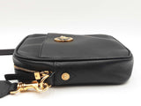 Versace Black Pebbled Leather Medusa Crossbody Bag Sd0726wzxdu