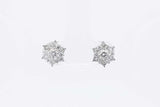 0.5cttw Diamond Stud Screwback Earrings In 14k White Gold 2 Grams Eb0826wxzsa